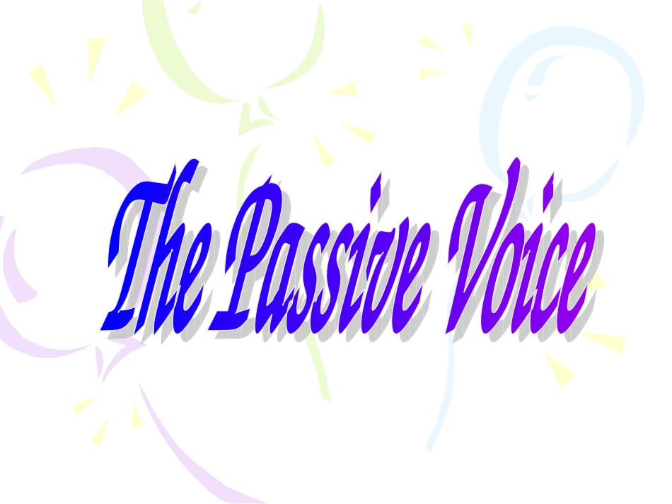 高一英语必修2 语法被动语态Passive Voice ppt 课件_第1页