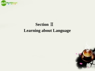 高中英语 4-2Learning about Language精品课件 新人教版必修1 课件