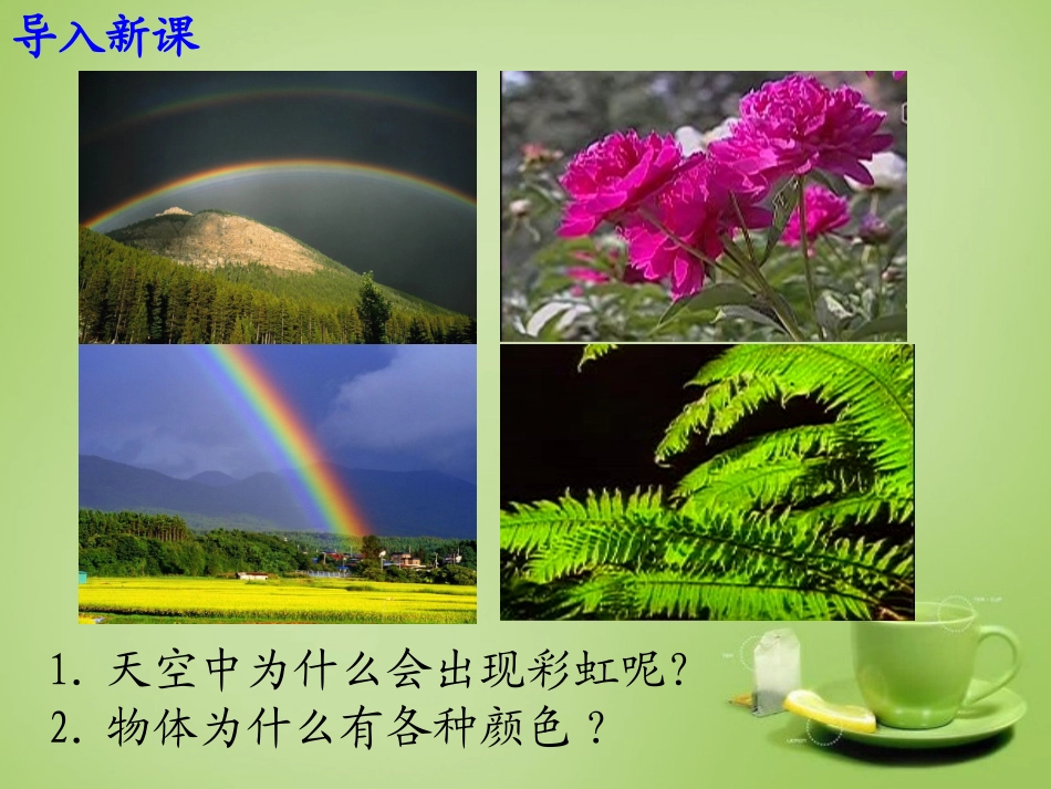 秋八年级物理上册 3.5 光的色散课件 鲁教版 课件_第2页