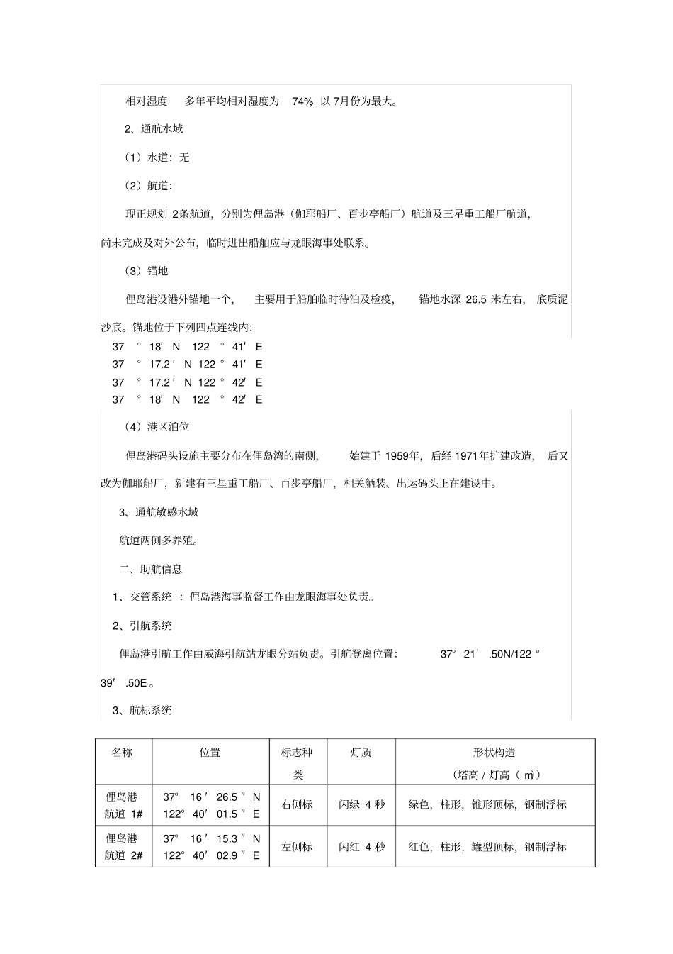 俚岛港船舶进出港须知_第2页