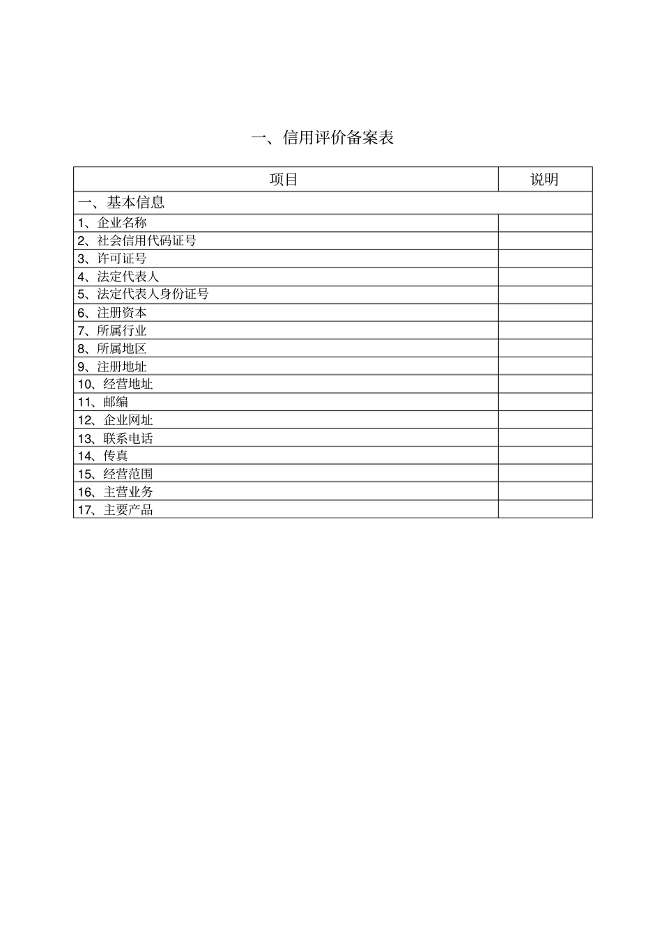 信用企业申报书_第3页