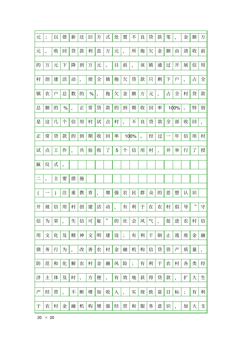 信用村创建工作总结汇报精品工作报告_第2页