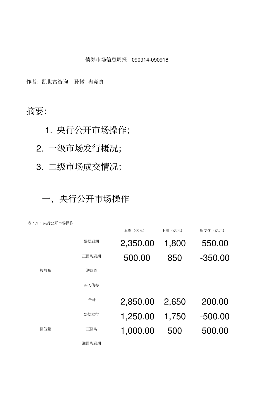 债券场信息周报09091090918_第2页