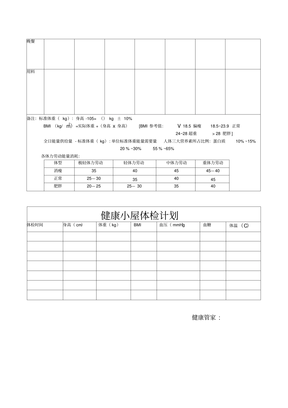 健康管理计划表格_第3页