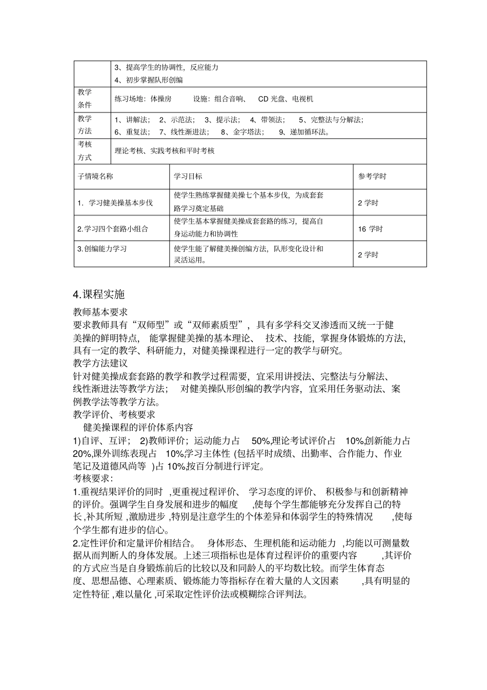 健美操课程标准_第3页
