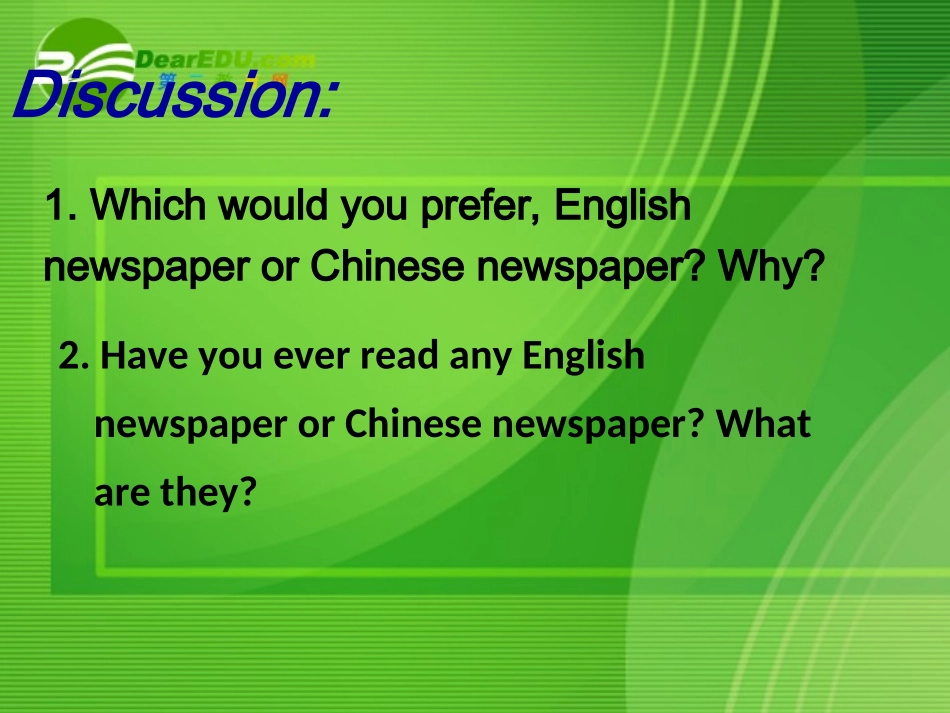 高中英语 Unit 4 writing课件 新人教版必修1 课件_第2页