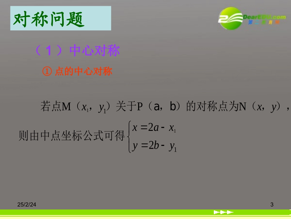 高中数学 第三章 直线的对称与最值问题复习课件 新人教A版必修1 课件_第3页