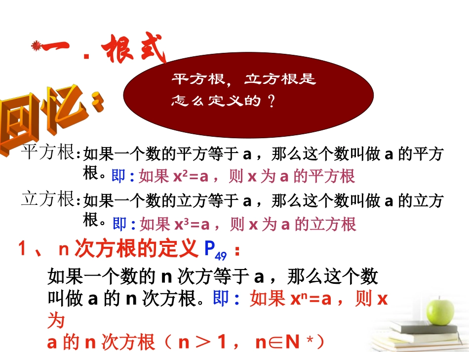 高一数学 211 指数与指数幂的运算 1课件 新人教A版必修1 课件_第3页