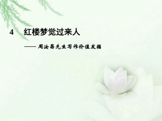 高中语文二轮复习 241 红楼梦觉过来人(4)课件(新课标) 课件