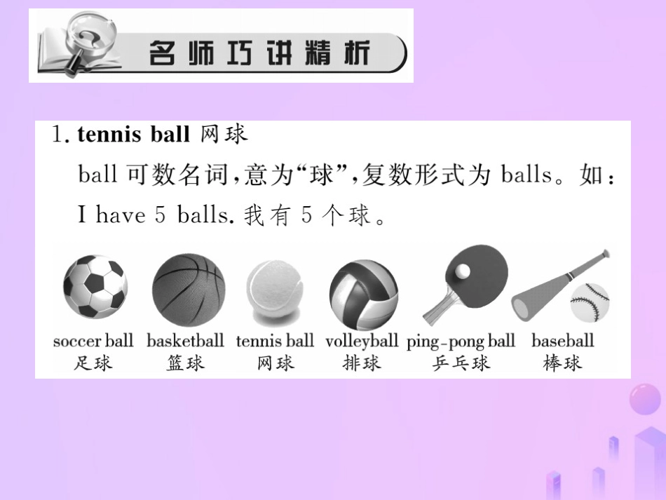 秋七年级英语上册 Unit 5 Do you have a soccer ball(第1课时)Section A(1a 2d)习题课件 (新版)人教新目标版 课件_第2页