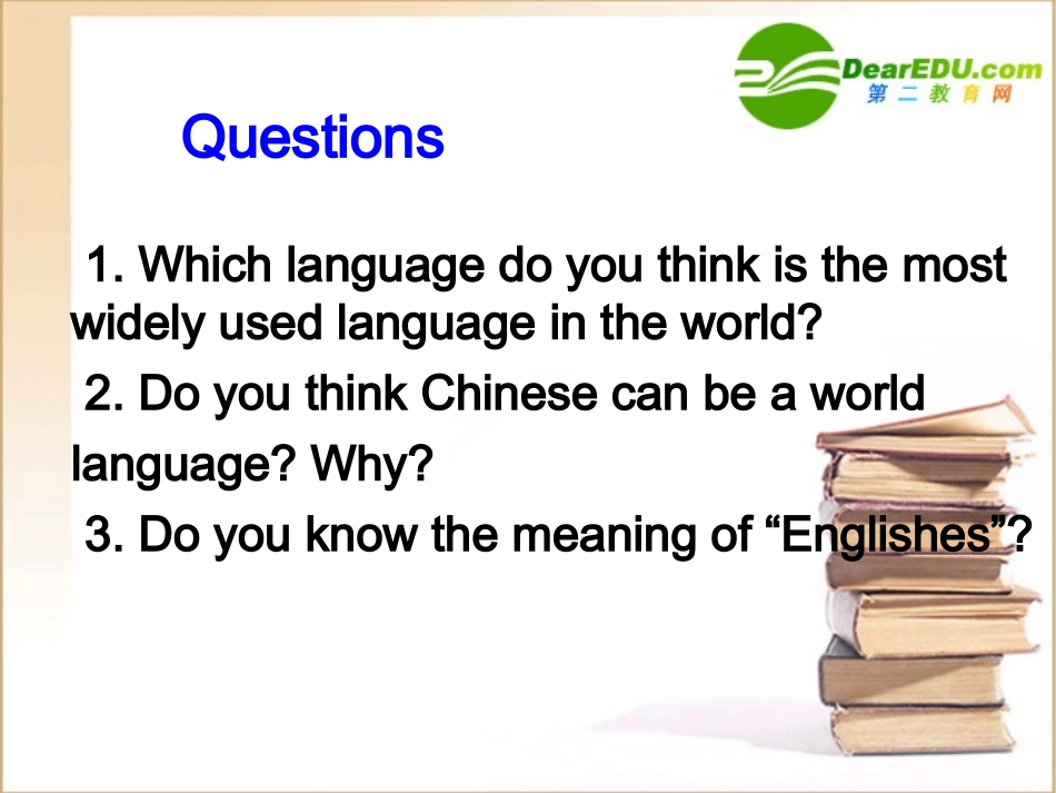 高中英语 Unit 2 English around the world(Reading)课件 新人教版必修1 课件_第2页