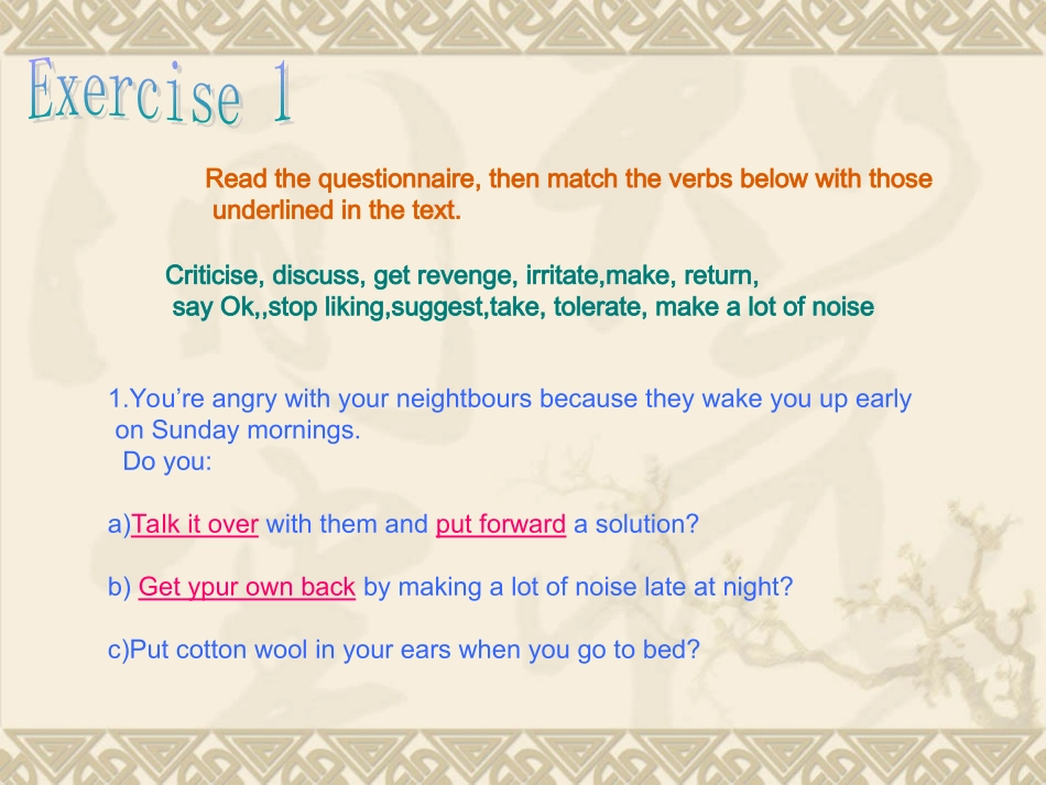 高中英语Unit 23 Conflict Lesson 3 Conflict Resolution课件1 北师大版 选修8 课件_第2页