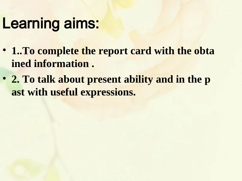 江苏省连云港市东海县七年级英语下册 Unit 7 Abilities Integrated skills课件 (新版)牛津版 课件_第2页