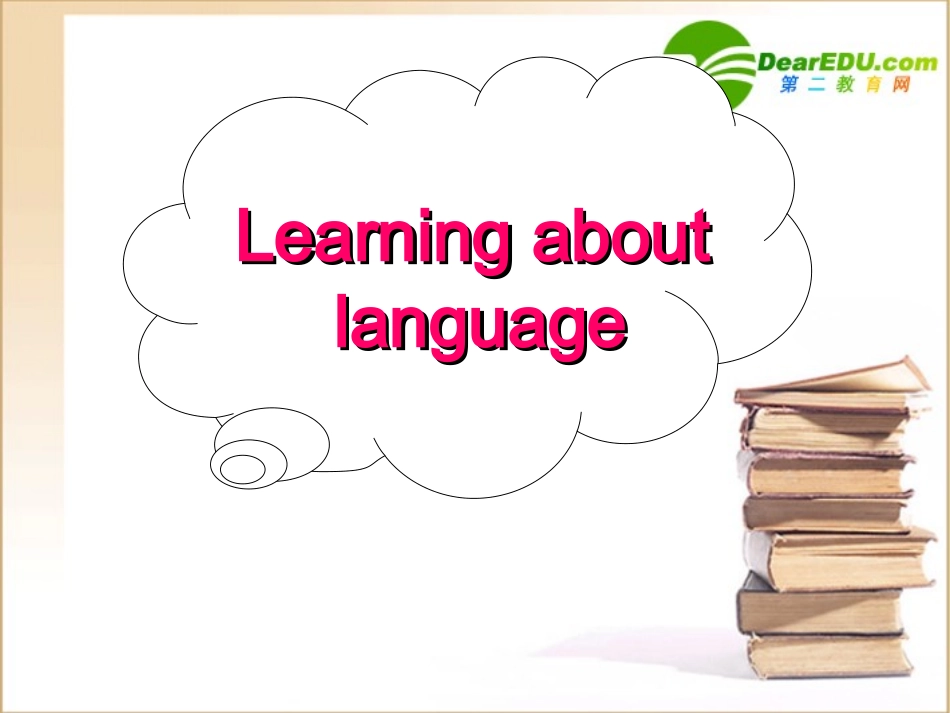 高二英语 Unit 1 Living well-Learning about language课件 人教新目标版选修7 课件_第1页