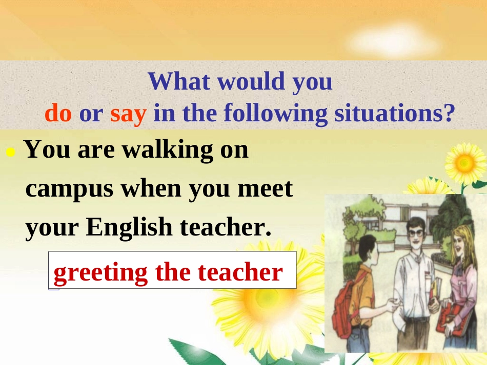 高中英语第一册Good manners--Warming up & Speakingppt课件_第3页