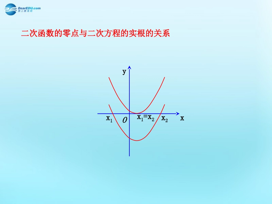高中数学 31 函数与方程 二次函数的零点与二次方程的实根的关系素材 新人教版必修1 素材_第1页