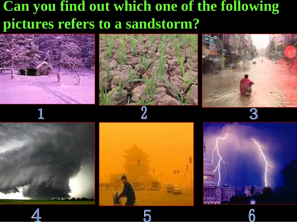 高中英语：Sandstorms in Asia课件外研版必修3 课件_第3页