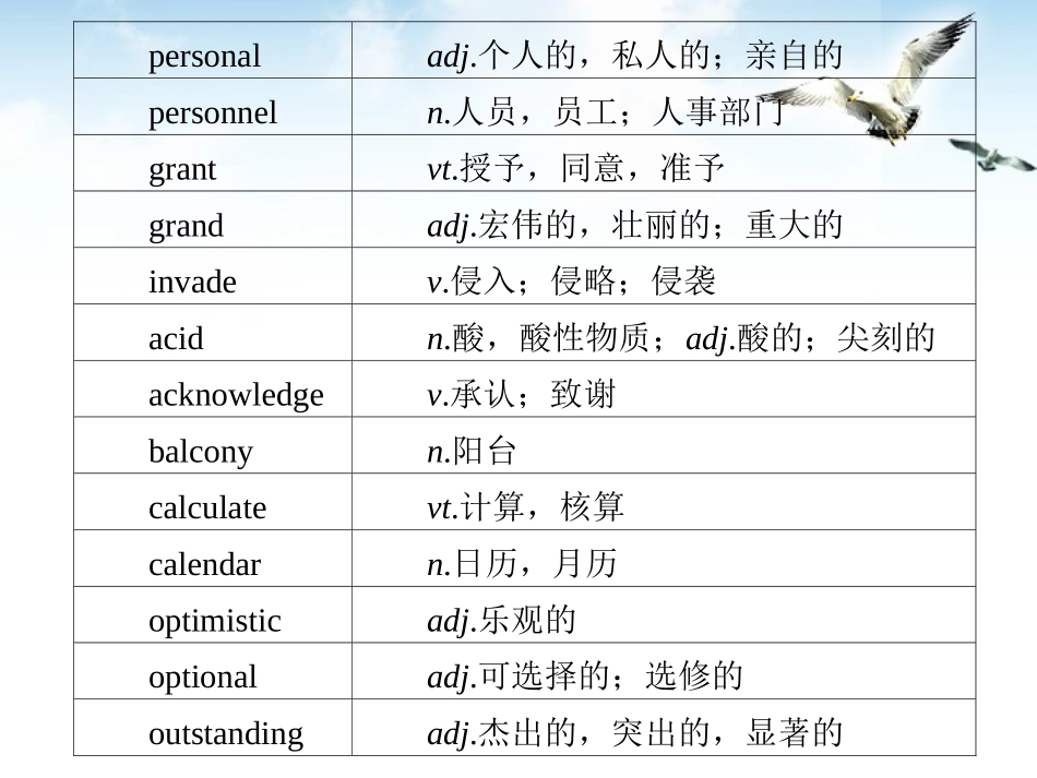 福建省高三英语总复习 考前第26天考前高分必读专题课件_第2页