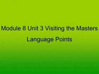 高中英语 第三单元reading语言点课件 牛津版选修8 课件