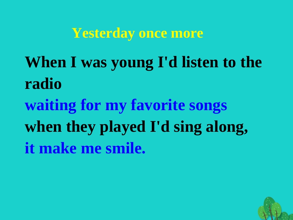 高中英语 Unit 5 MusicSection One Warming Up and Reading1课件 新人教版必修2 课件_第3页