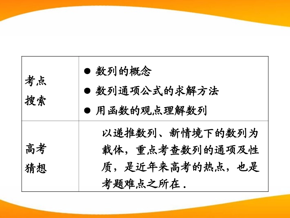 高考数学第1轮总复习 全国统编教材 3.1数列的概念课件 理 课件_第2页