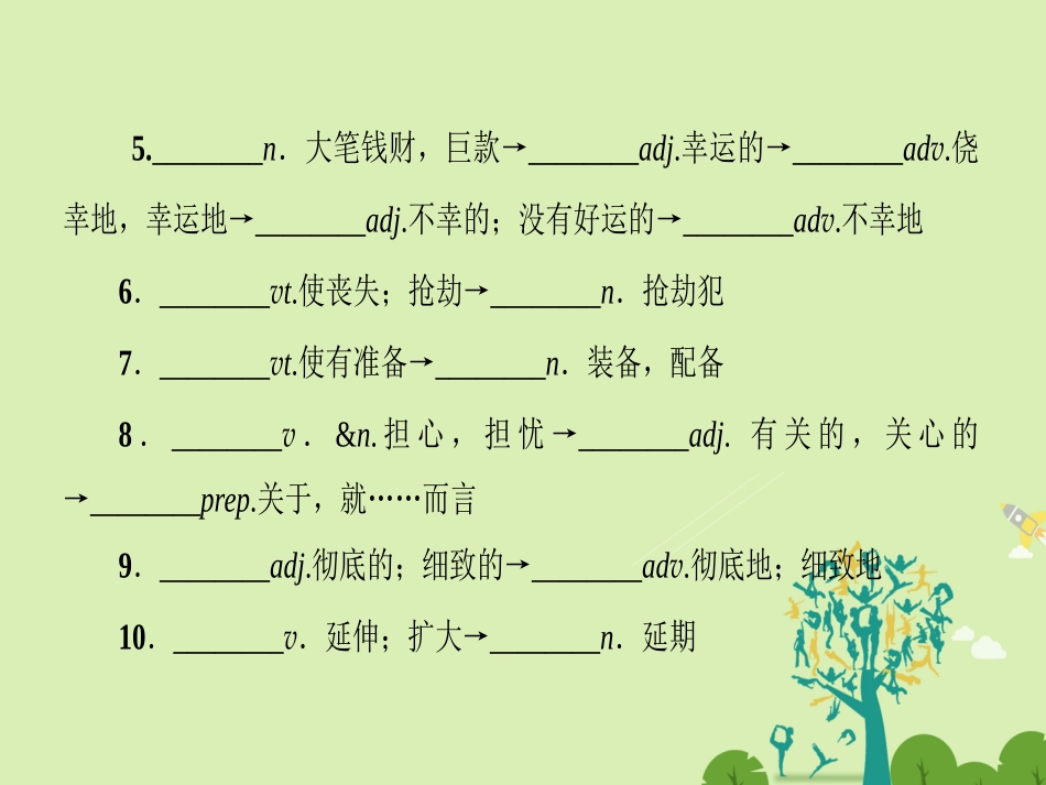 英语 Unit 21 Human Biology单元尾 核心要点回扣课件 北师大版选修7 课件_第2页