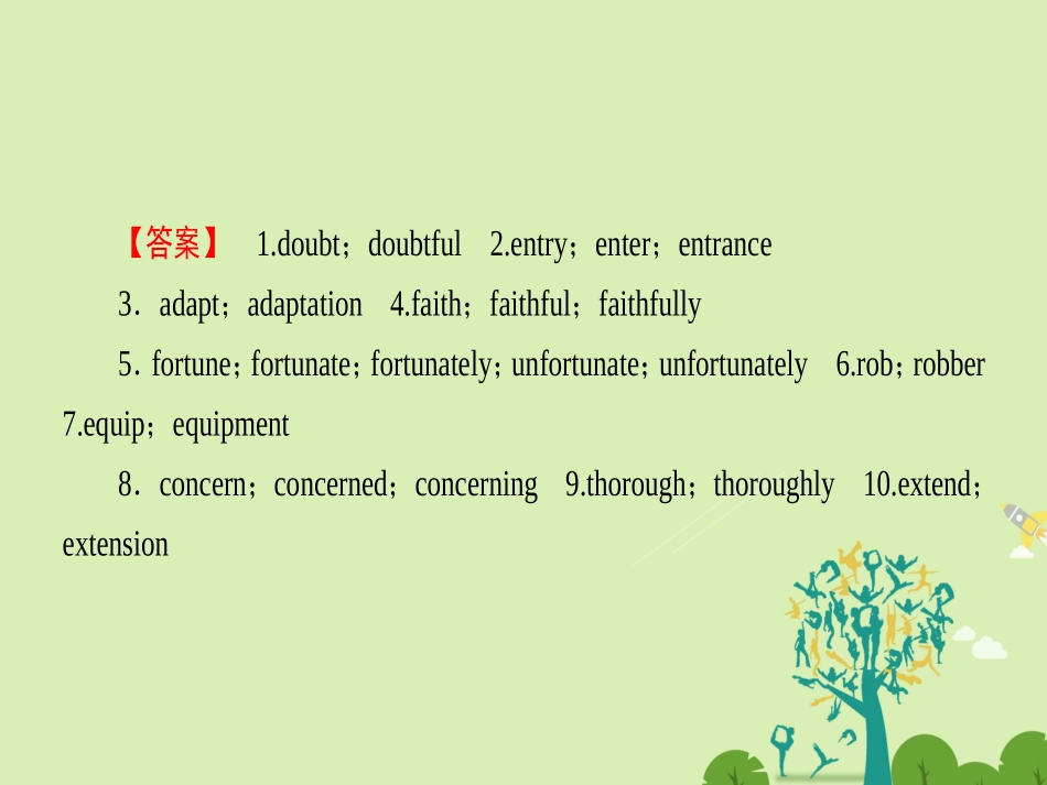 英语 Unit 21 Human Biology单元尾 核心要点回扣课件 北师大版选修7 课件_第3页