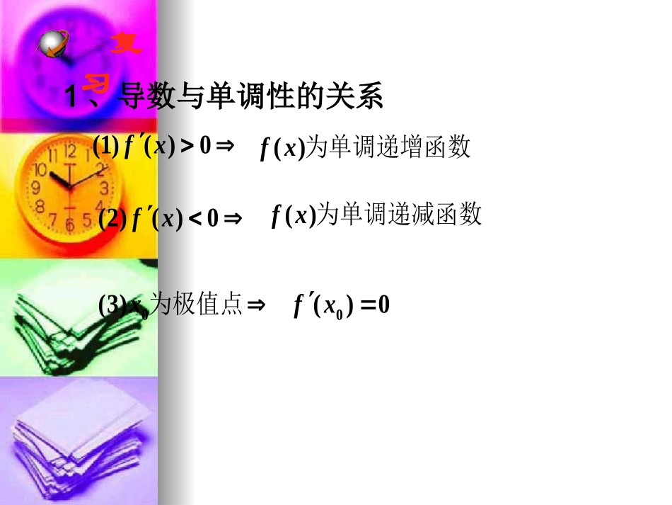 高中数学：13(函数的最值与导数)课件(新人教A版选修2-2) 课件_第2页