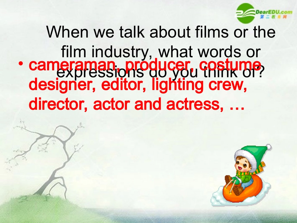 高二英语 Unit 4 Films and film events--Word power 课件_第3页