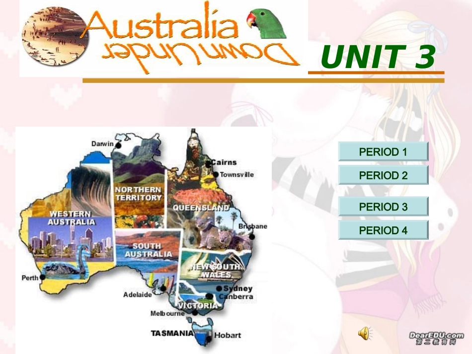 高三英语Unit3 The land down under课件 人教修订版 课件_第1页