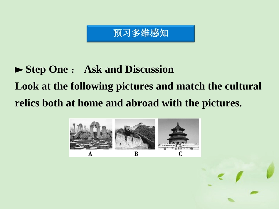 高中英语 Unit1 SectionⅠWarming Up & Reading Preparing精品课件 新人教版必修2 课件_第3页