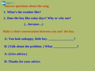 春八年级英语下册 Unit 4 Why don't you talk to your parents Section A课件 (新版)人教新目标版 课件
