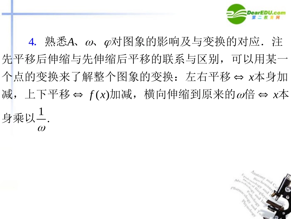 高中数学二轮复习 第6课时 三角函数的图象与性质课件 新人教版 课件_第3页