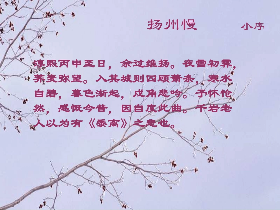 高中语文 4-18(诗词三首-扬州慢)课件2 粤教版必修3 课件_第3页