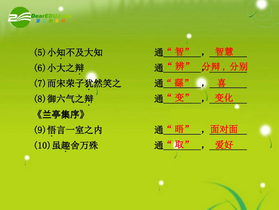 高考语文 考点知识巩固(二)精品课件 苏教版必修5 课件_第2页