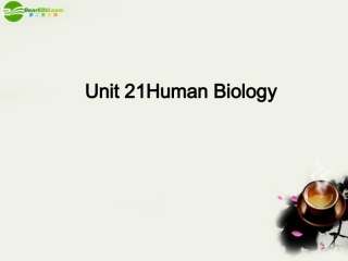 高考英语 模块新课标 Unit21 Human Biology课件 北师大版选修7 课件
