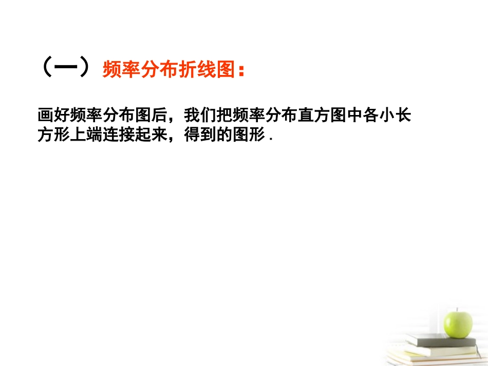 高一数学 (用样本的频率分布估计总体分布(二) 课件_第3页