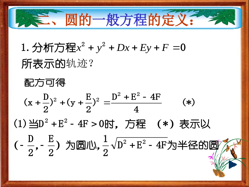 高二数学上 第七章 直线和圆的方程 ： 7.6圆的方程(二)课件_第3页