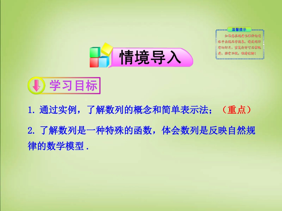 高中数学 2.1数列的概念与简单表示法第1课时课件 新人教A版必修5 课件_第2页