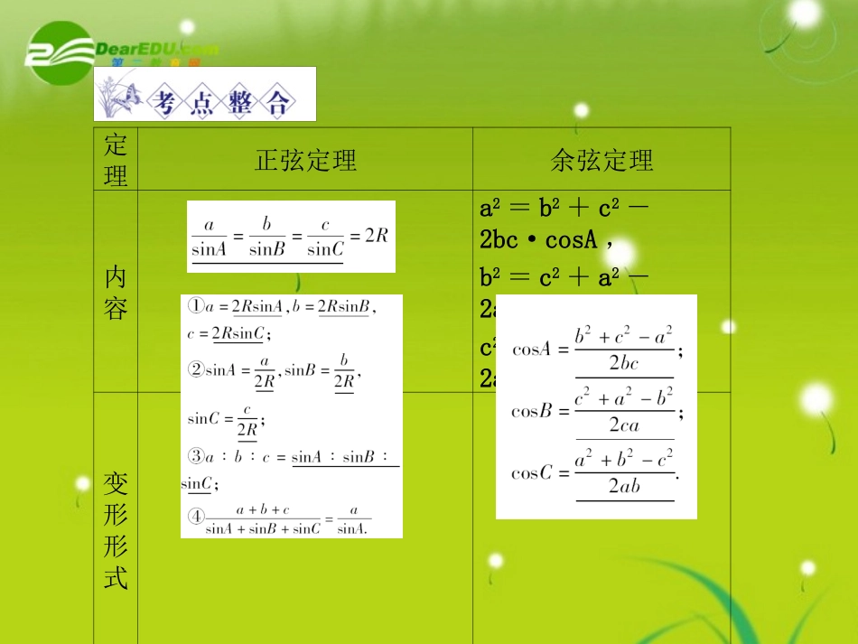 高三数学解三角形课件_第3页