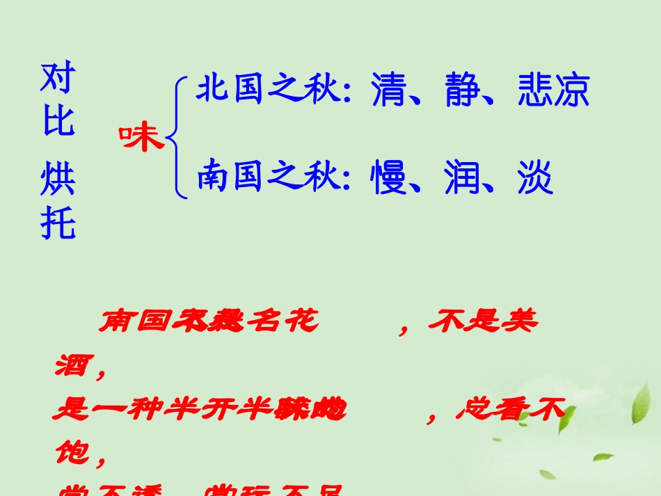 高二语文(故都的秋)课件 新人教版必修4 课件_第3页