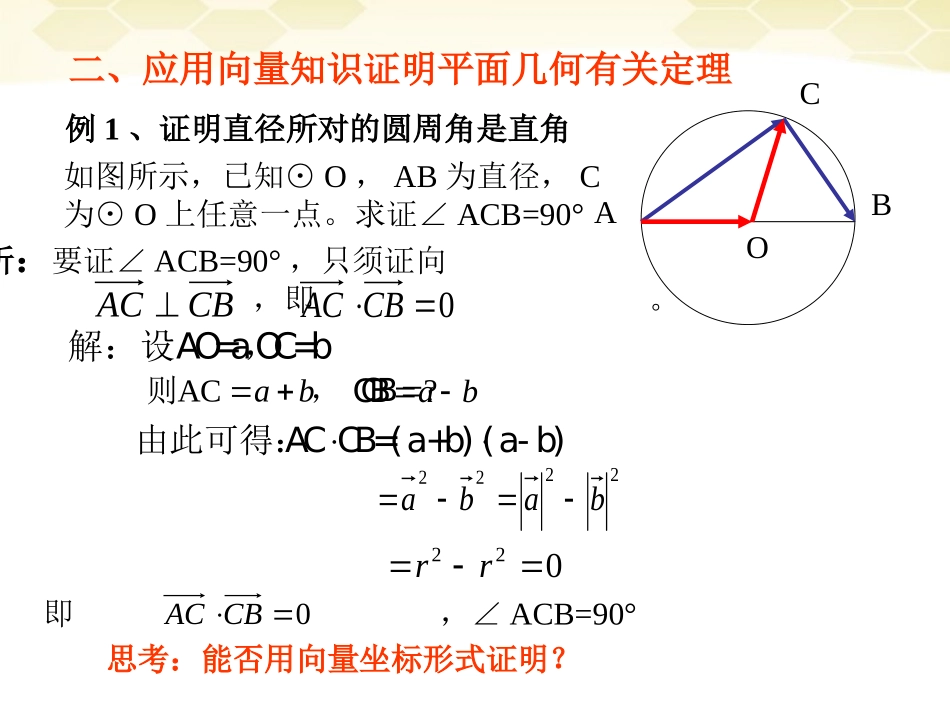 高中数学 2-4(向量在平面几何解题中的应用)课件 新人教B版必修4 课件_第3页