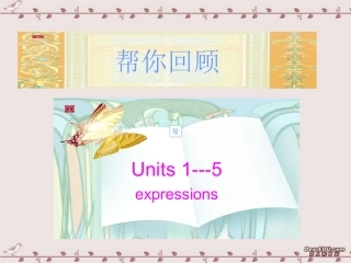 高一英语Unit1-Unit5短语复习课件 新课标 人教版 课件