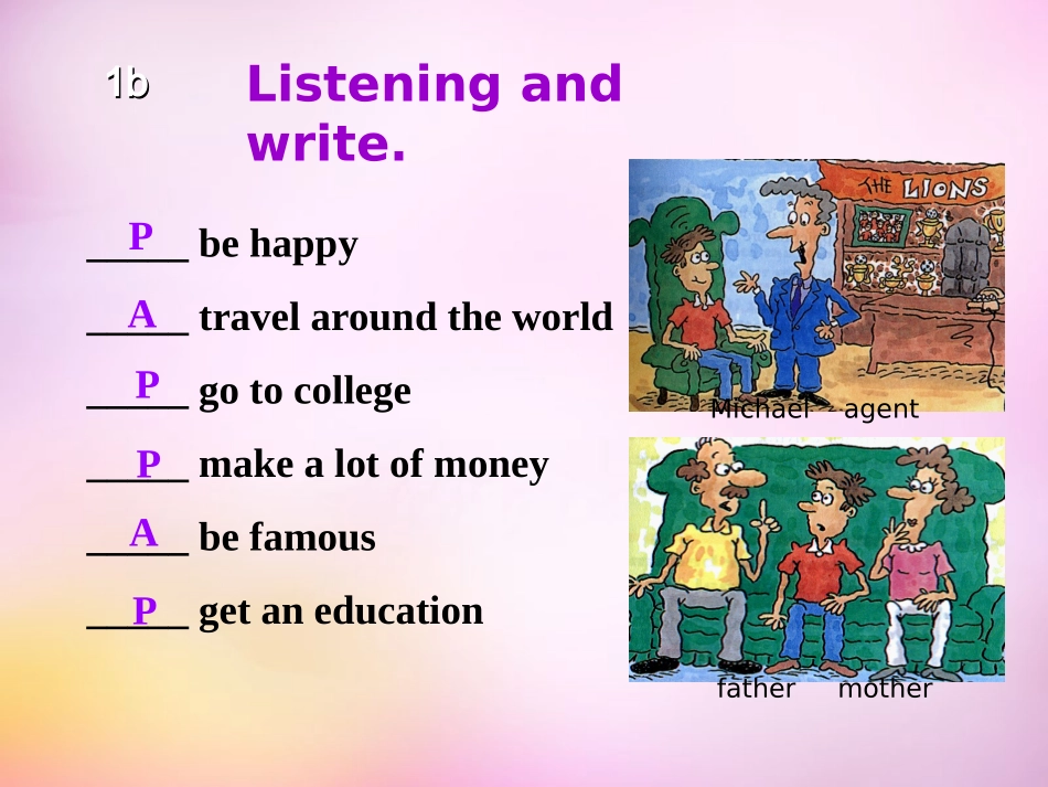 秋八年级英语上册 Unit 10 If you go to the party，you'll have a great time Section B(1a 1d)课件 (新版)人教新目标版 课件_第3页