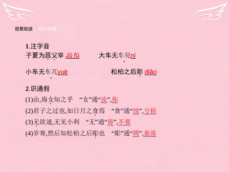 语文1.3知之为知之不知为不知课件新人教版选修先秦诸子蚜 课件_第3页