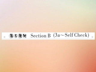 秋八年级英语上册 Unit 9 Can you come to my party(第5课时)Section B(3a Self Check)习题课件 (新版)人教新目标版 课件