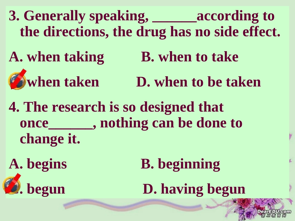 高中英语必修5 Unit3 Period4课件_第3页