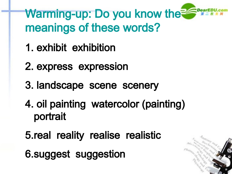 高中英语 Module4 Speaking and writing课件 外研版必修2 课件_第3页