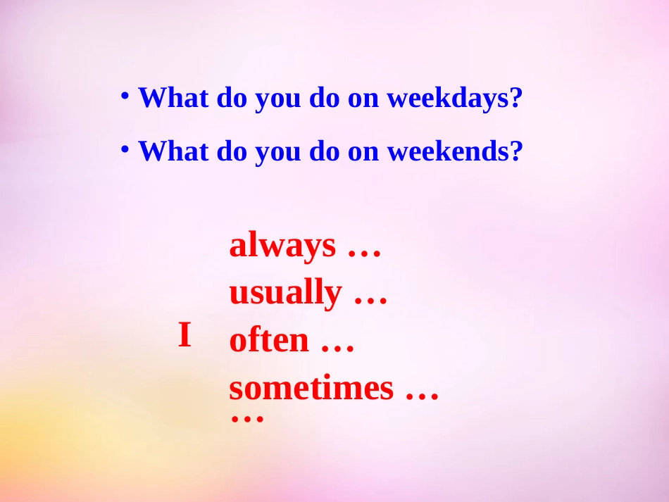 秋八年级英语上册 Unit 2 How often do you exercise Section A(1a 1c)课件 (新版)人教新目标版 课件_第2页