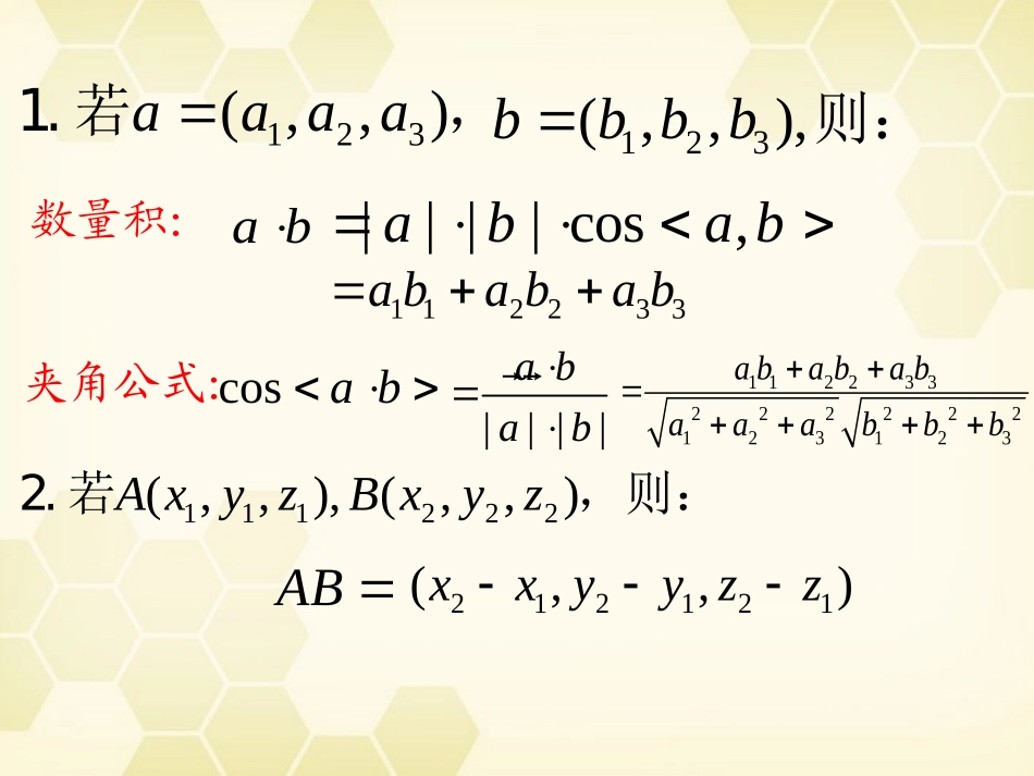 高中数学 32(立体几何中的向量方法(三))课件 新人教B版选修2-1 课件_第3页